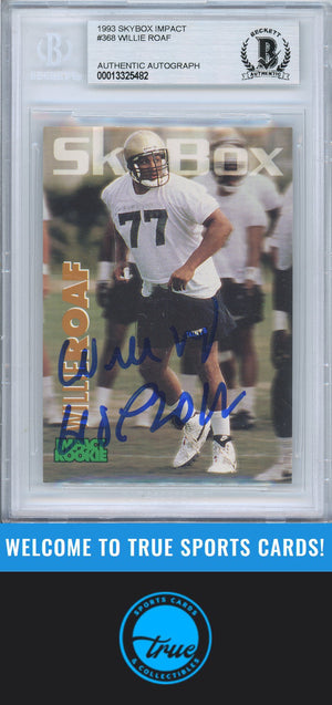 1993 SkyBox Impact #368 Willie Roaf Rookie Auto BGS Authentic (5482)