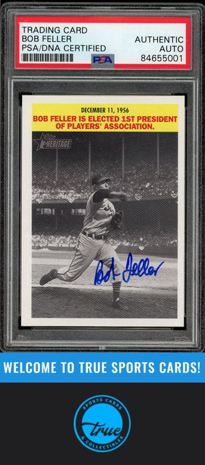 2005 Topps Heritage #F-BF Bob Feller Flashbacks Auto PSA Authentic (QUANTITY AVAILABLE)