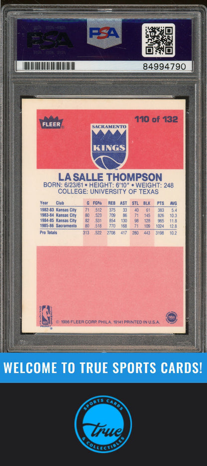 1986-87 Fleer #110 LaSalle Thompson Rookie Auto PSA Authentic (4790)