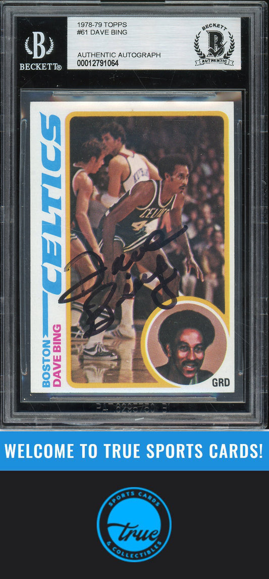 1978-79 Topps #61 Dave Bing Auto BGS Authentic (1064)