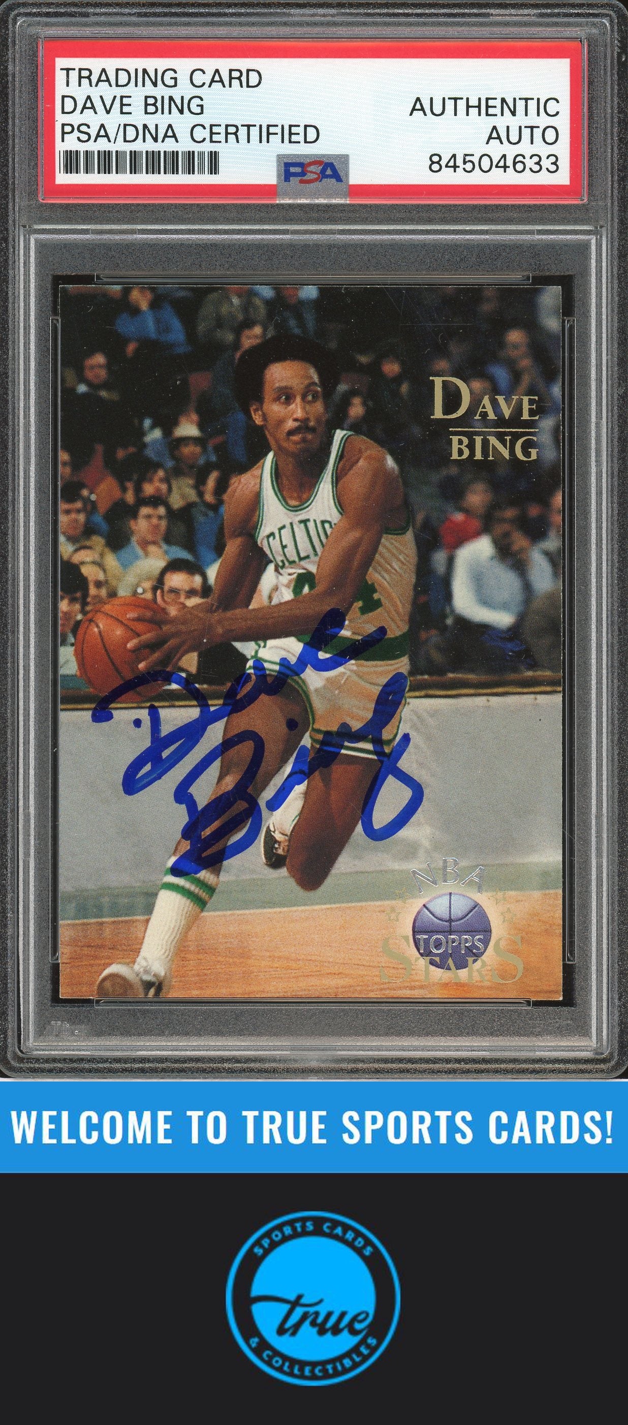 1996-97 Topps Stars #7 Dave Bing Auto PSA Authentic (4633)