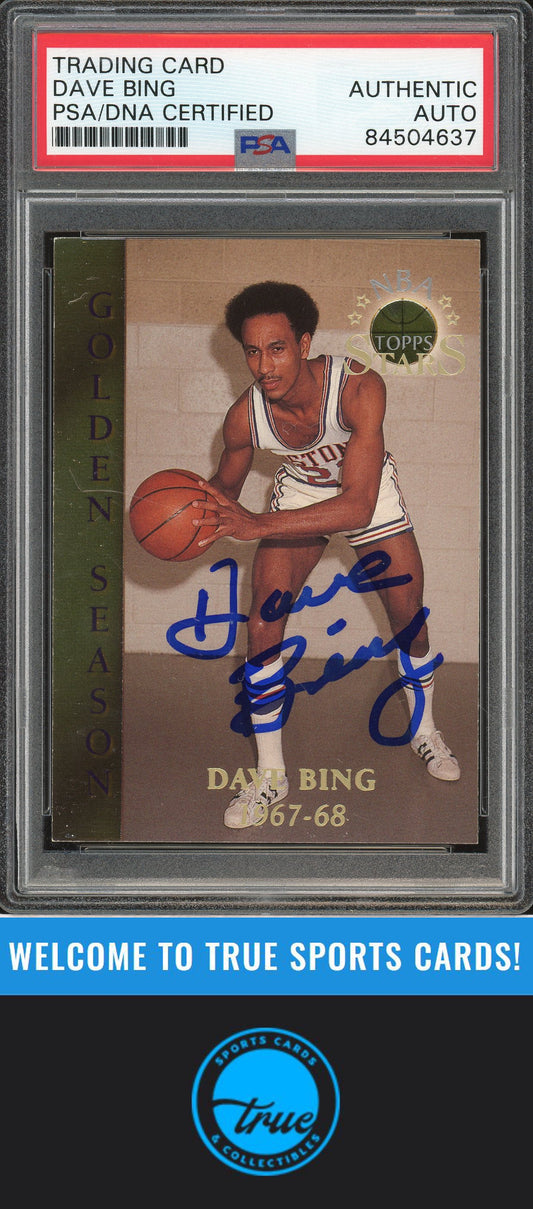 1996-97 Topps Stars #57 Dave Bing Auto PSA Authentic (4637)