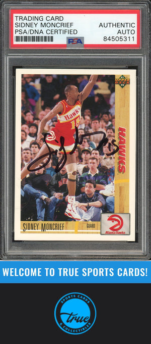 1991-92 Upper Deck #240 Sidney Moncrief Auto PSA Authentic (5311)