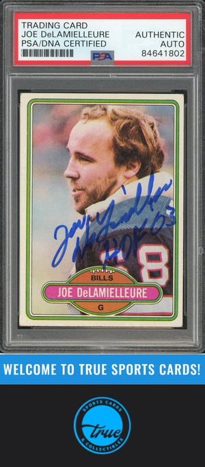 1980 Topps #477 Joe DeLamielleure Auto PSA Authentic (1802)