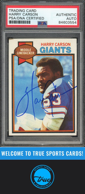 1979 Topps #515 Harry Carson Auto PSA Authentic (3554)