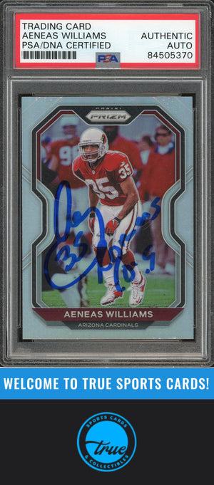 2020 Panini Prizm #271 Aeneas Williams Silver Prizm Auto PSA Authentic (5370)