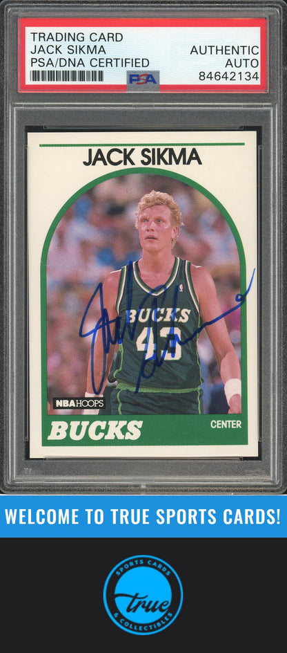 1989-90 Hoops #66 Jack Sikma Auto PSA Authentic (2134)