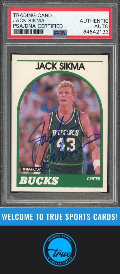 1989-90 Hoops #66 Jack Sikma Auto PSA Authentic (2133)