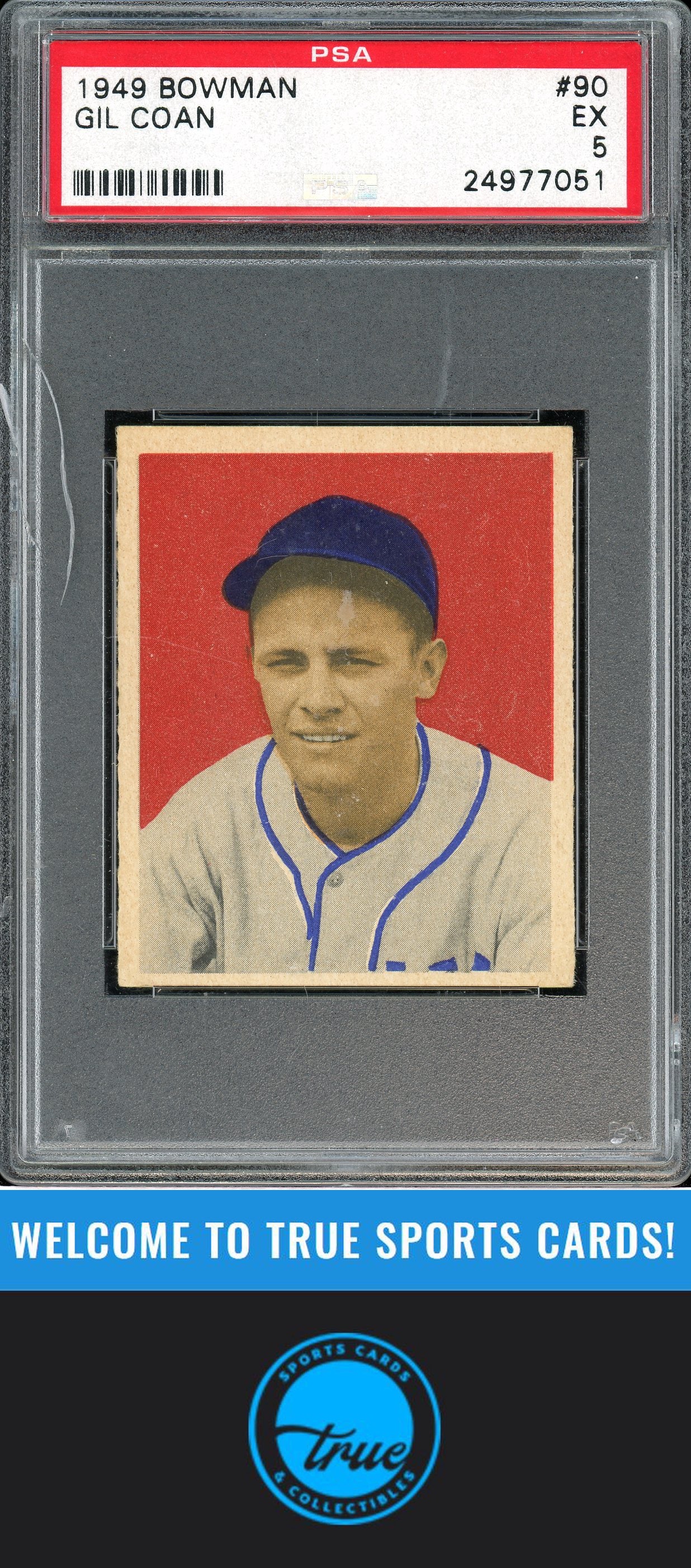 1949 Bowman #90 Gil Coan PSA 5