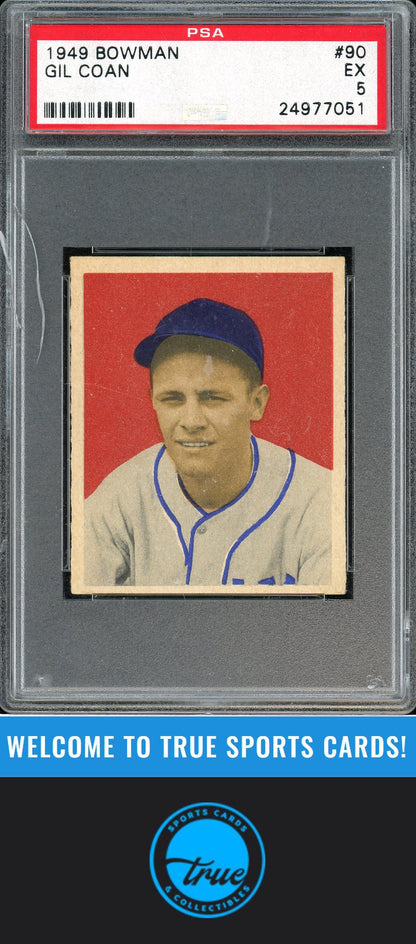 1949 Bowman #90 Gil Coan PSA 5
