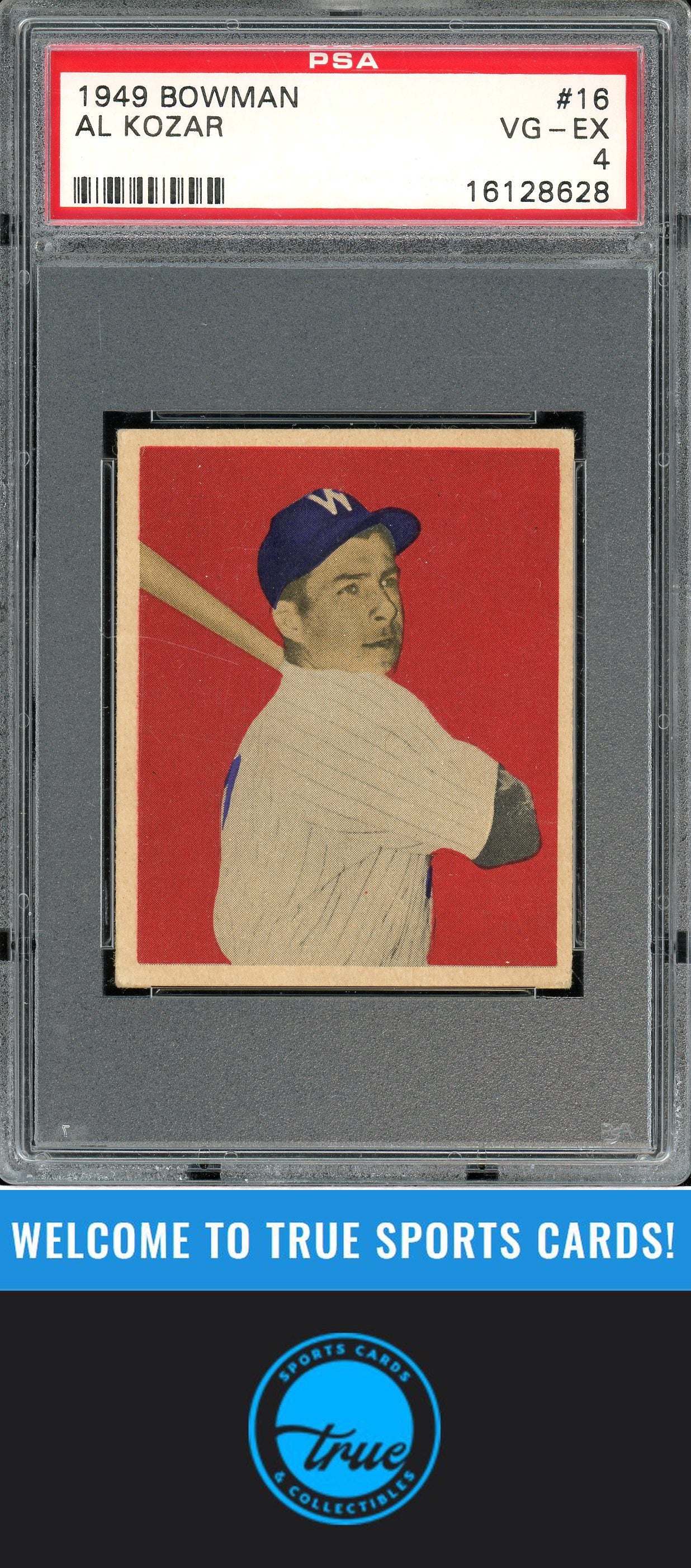 1949 Bowman #16 Al Kozar PSA 4