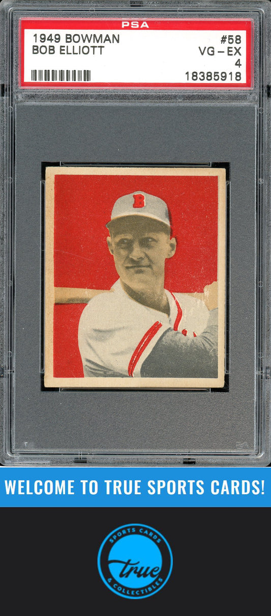1949 Bowman #58 Bob Elliott PSA 4