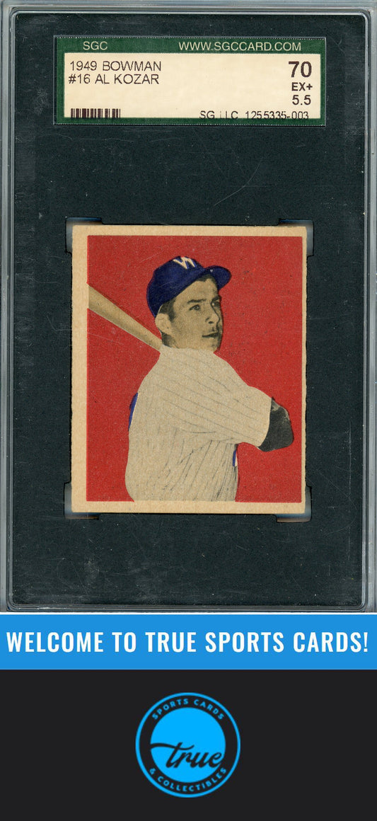 1949 Bowman #16 Al Kozar SGC 5.5