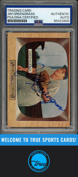 1955 Bowman #49 Jim Greengrass Auto PSA Authentic (2800)
