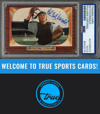 1955 Bowman #208 Ed FitzGerald Auto PSA Authentic (2775)