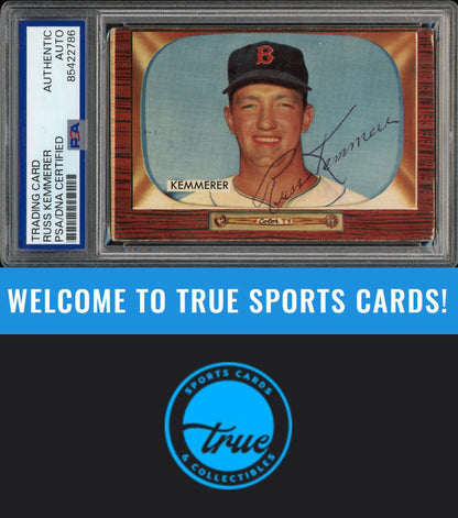 1955 Bowman #222 Russ Kemmerer Auto PSA Authentic (2786)