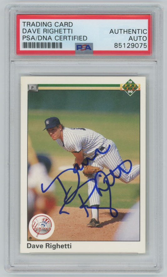 1990 Upper Deck Dave Righetti Auto - PSA/DNA