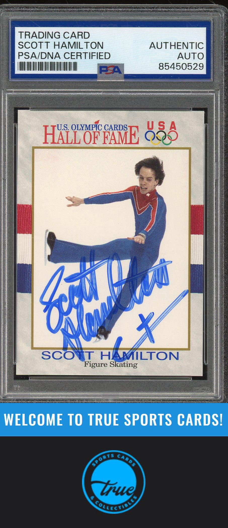 1991 Impel U.S. Olympic Hall of Fame Scott Hamilton Auto PSA Authentic (0529)