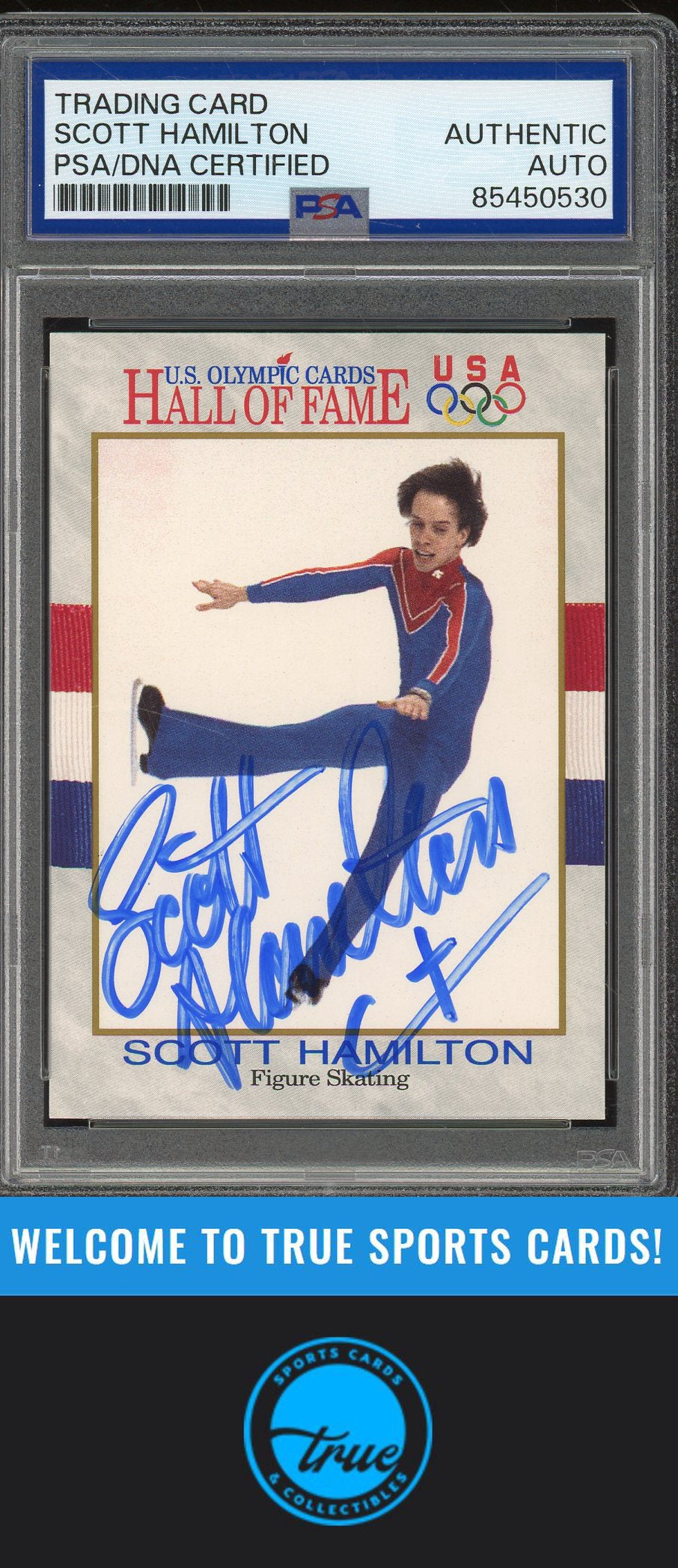 1991 Impel U.S. Olympic Hall of Fame Scott Hamilton Auto PSA Authentic (0530)