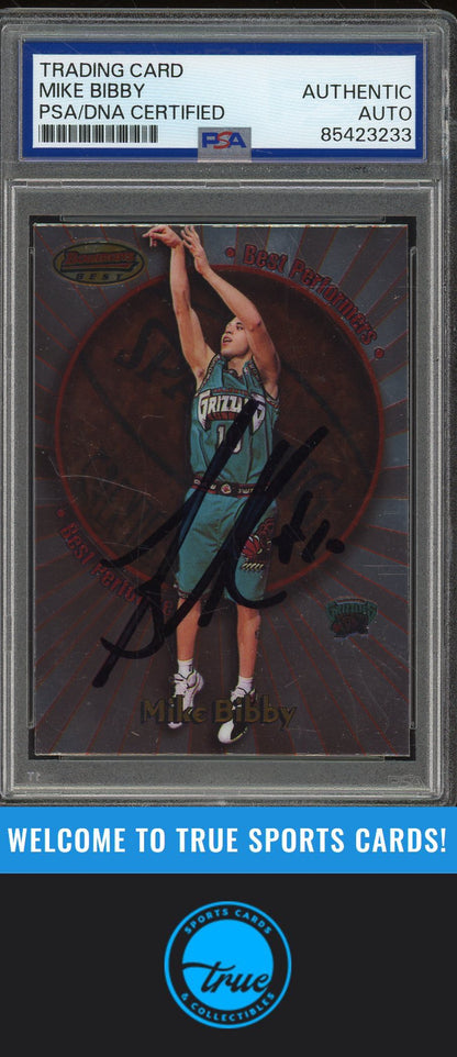 1998-99 Bowman's Best #BP8 Mike Bibby Performers Auto PSA Authentic