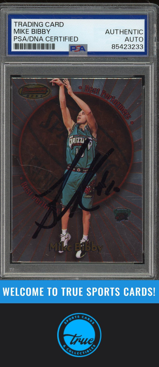 1998-99 Bowman's Best #BP8 Mike Bibby Performers Auto PSA Authentic