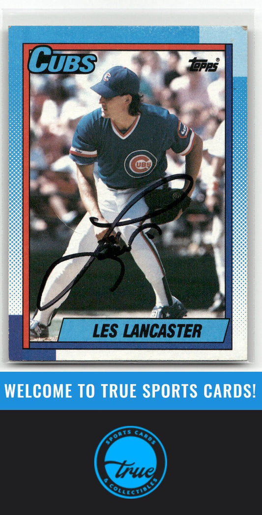 1990 Topps #437 Les Lancaster Auto