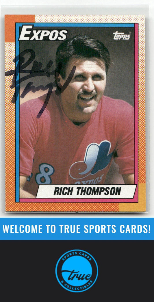 1990 Topps #474 Rich Thompson Auto