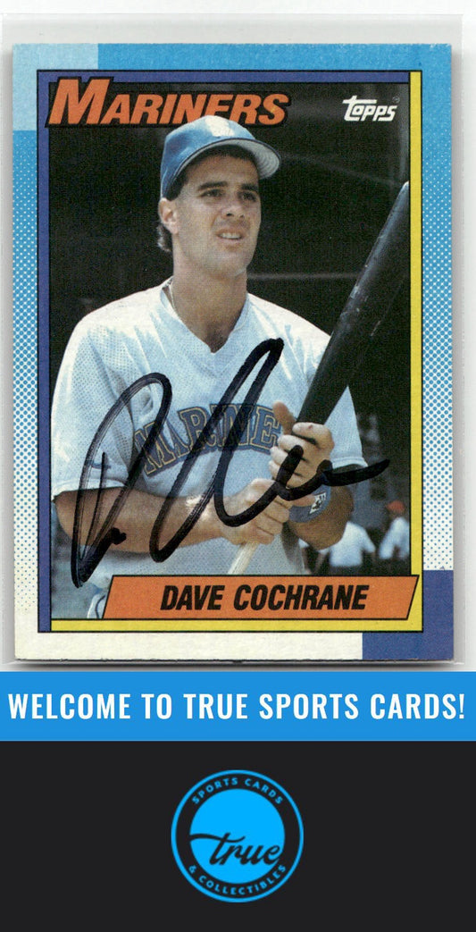 1990 Topps #491 Dave Cochrane Auto
