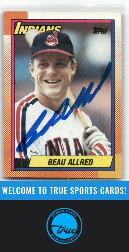 1990 Topps #419 Beau Allred Auto