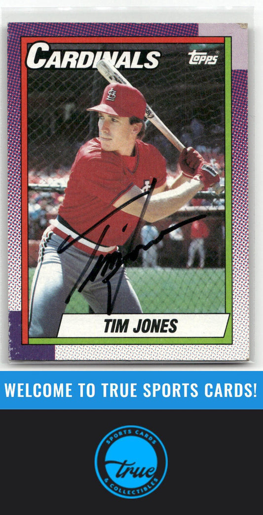 1990 Topps #533 Tim Jones Auto