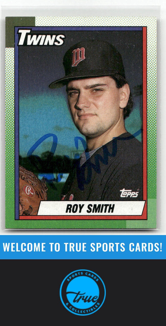 1990 Topps #672 Roy Smith Auto