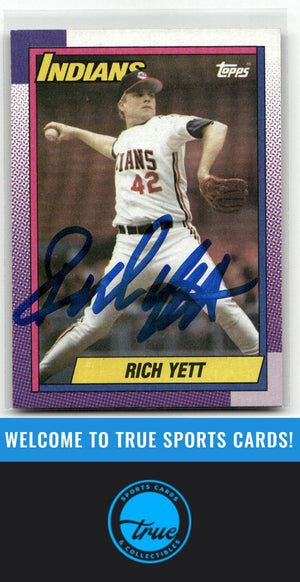 1990 Topps #689 Rich Yett Auto