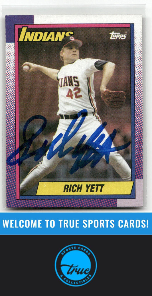 1990 Topps #689 Rich Yett Auto