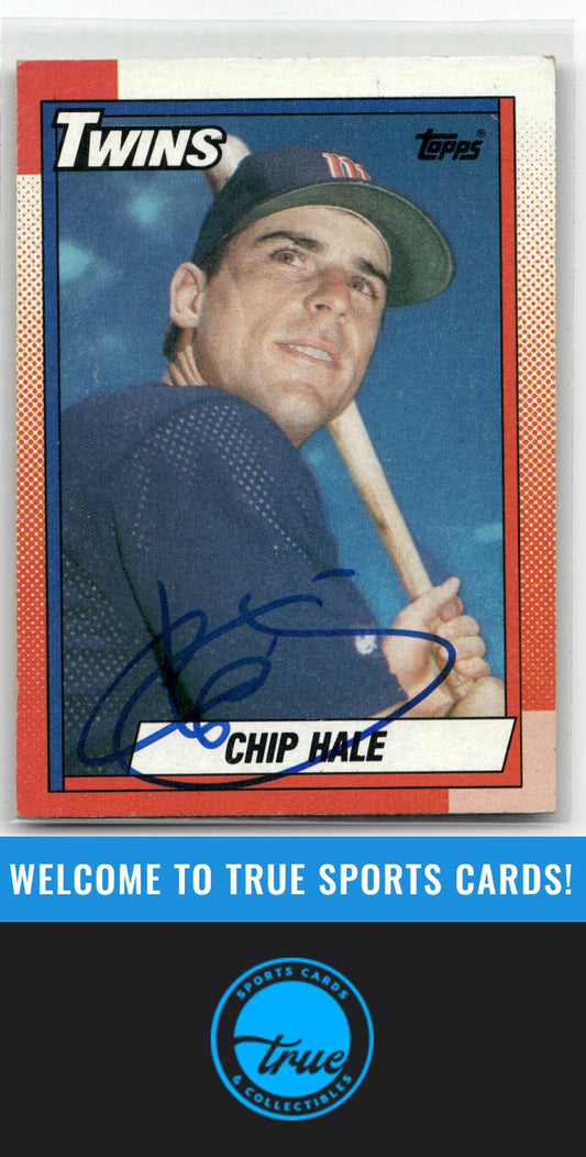 1990 Topps #704 Chip Hale Auto