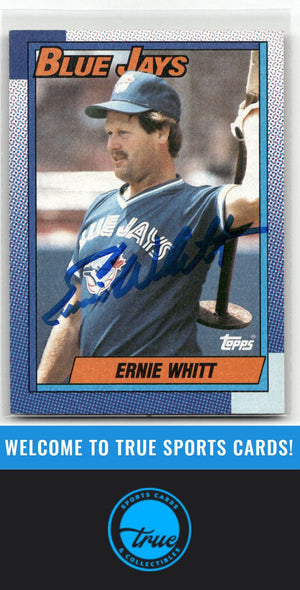 1990 Topps #742 Ernie Whitt Auto