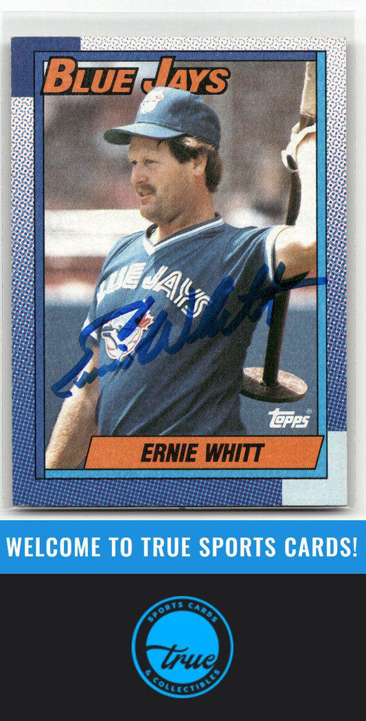 1990 Topps #742 Ernie Whitt Auto