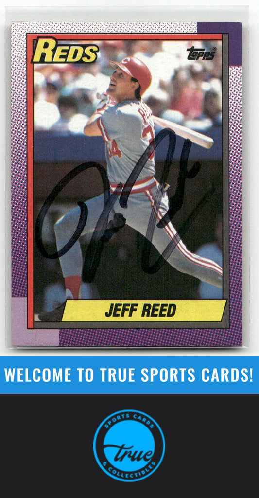 1990 Topps #772 Jeff Reed Auto
