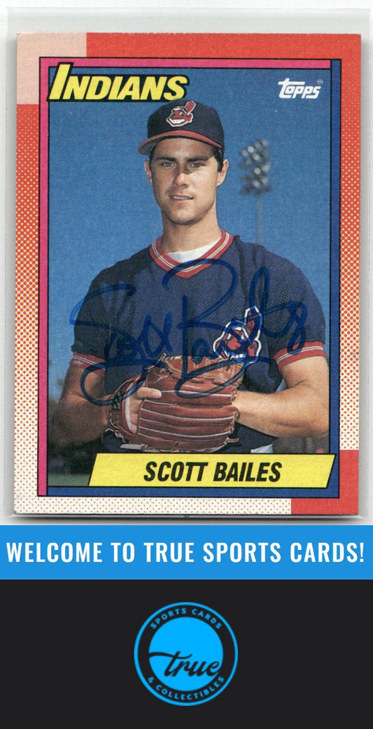 1990 Topps #784 Scott Bailes Auto