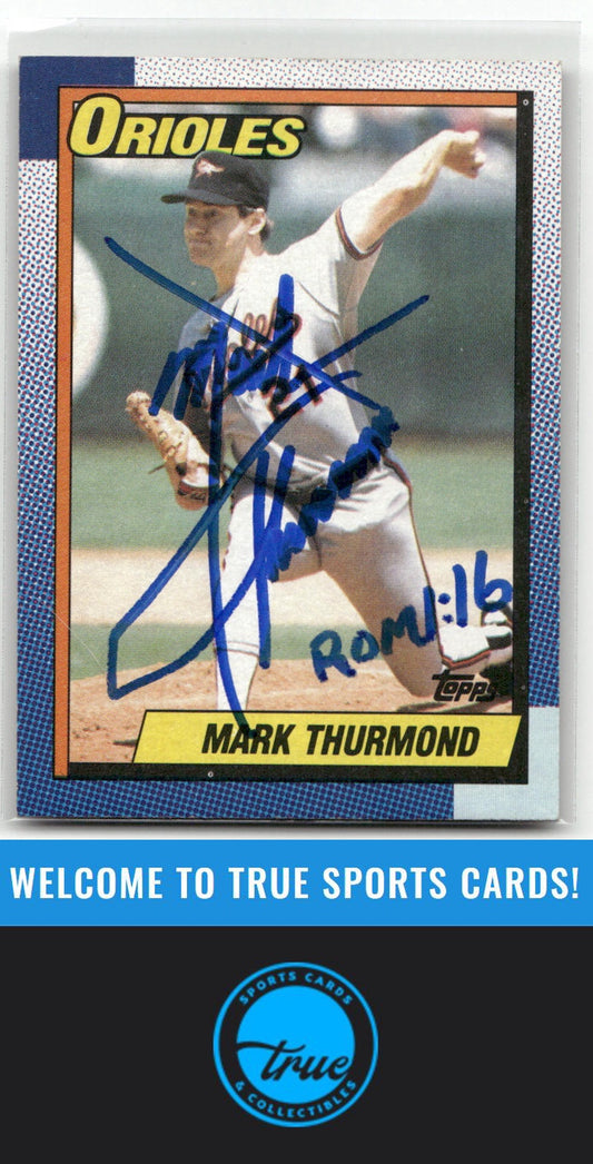 1990 Topps #758 Mark Thurmond Auto