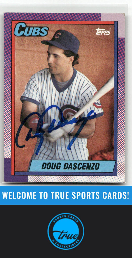 1990 Topps #762 Doug Dascenzo Auto