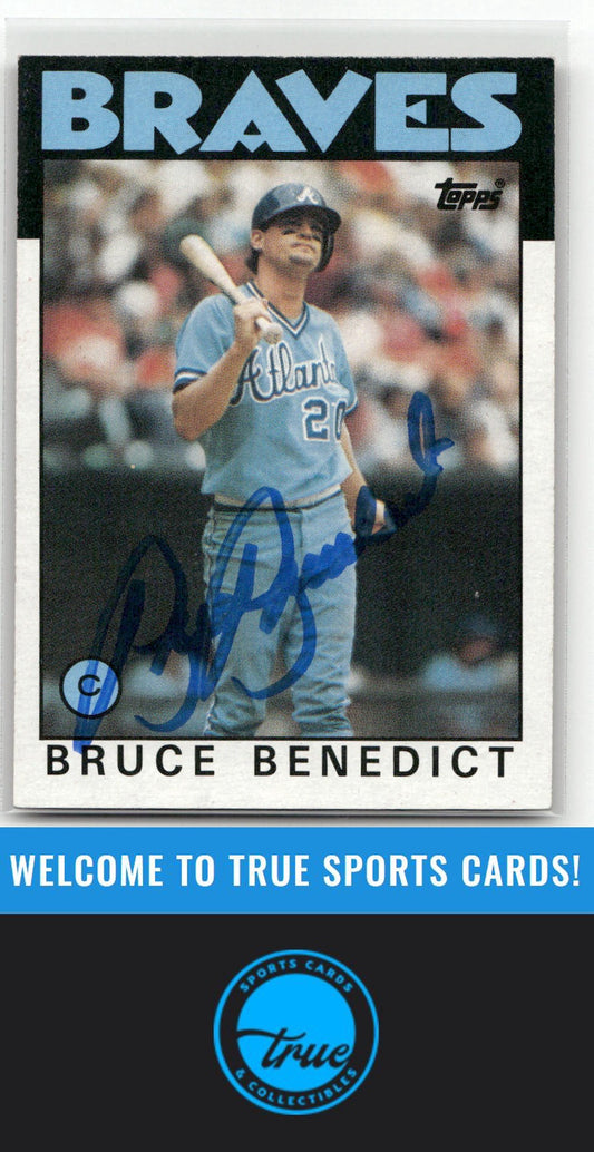 1986 Topps #78 Bruce Benedict Auto