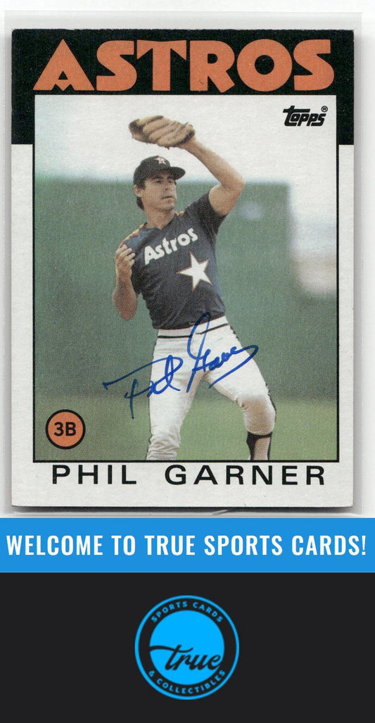 1986 Topps #83 Phil Garner Auto