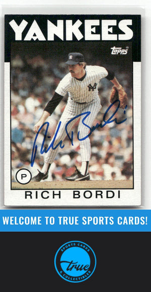 1986 Topps #94 Rich Bordi Auto