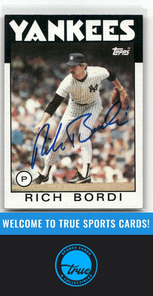 1986 Topps #94 Rich Bordi Auto