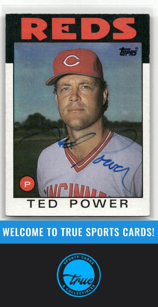 1986 Topps #108 Ted Power Auto
