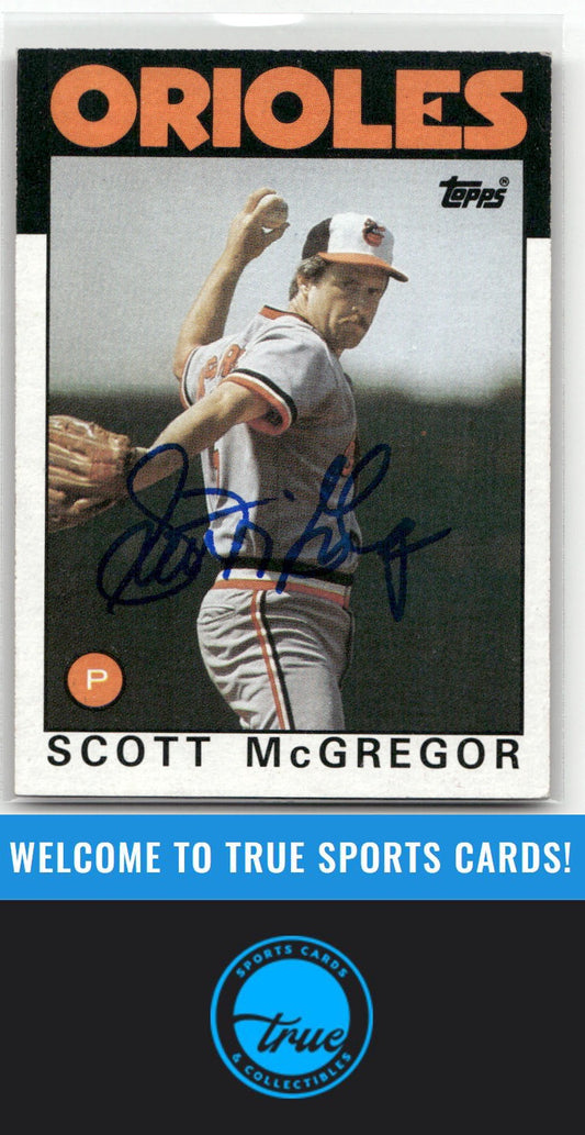 1986 Topps #110 Scott McGregor Auto