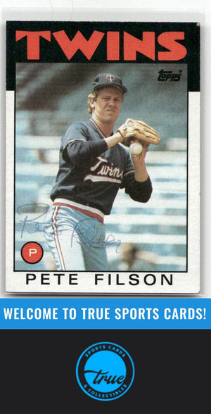1986 Topps #122 Pete Filson Auto