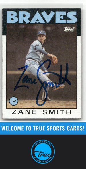 1986 Topps #167 Zane Smith Auto