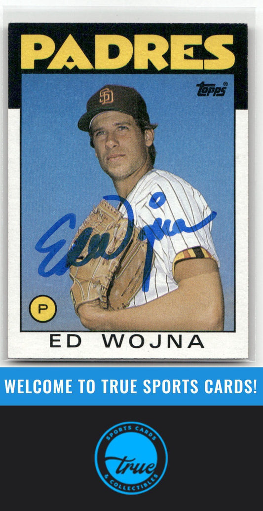 1986 Topps #211 Ed Wojna Auto