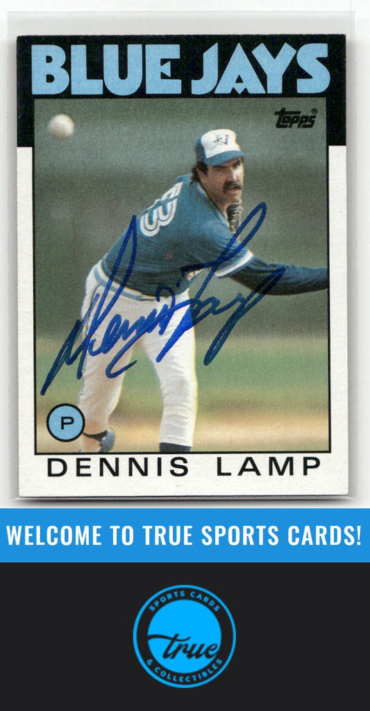 1986 Topps #219 Dennis Lamp Auto